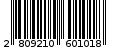 Γραμμωτός κωδικός 2809210601018