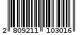 Γραμμωτός κωδικός 2809211103016