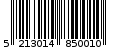 Γραμμωτός κωδικός 5213014850010