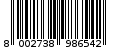 Γραμμωτός κωδικός 8002738986542